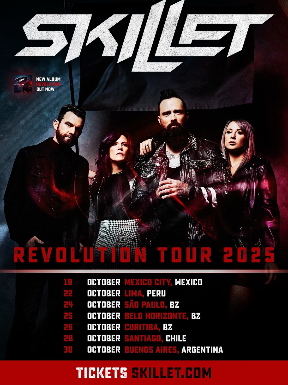 Skillet - Revolution Tour 2025 - Brasil